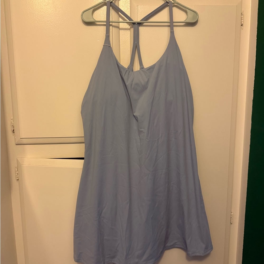Halara Everyday Soft Blue Sleeveless Dress - Picture 3 of 6